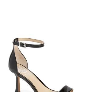 Vince Camuto Enella Ankle Strap Sandal (Women) in Black